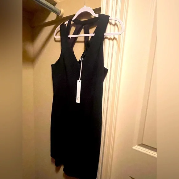 Adelyn Rae Dresses | Adelyn Rae Halter Cocktail Dress Nwt | Color: Black | Size: M | Evillynne85's Closet